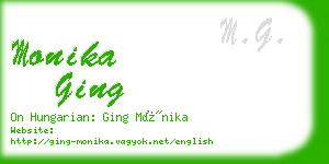 monika ging business card